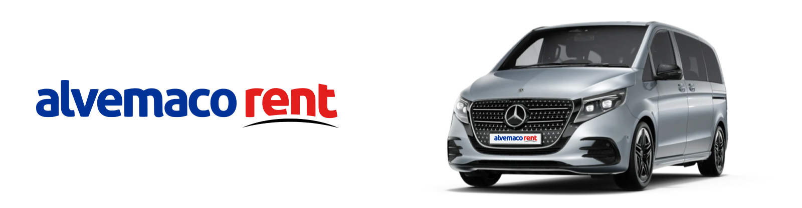 Furgoneta Mercedes Benz vito 9 plazas disponible en el servicio de alquiler de coches y furgonetas en Asturias Alvemaco Rent