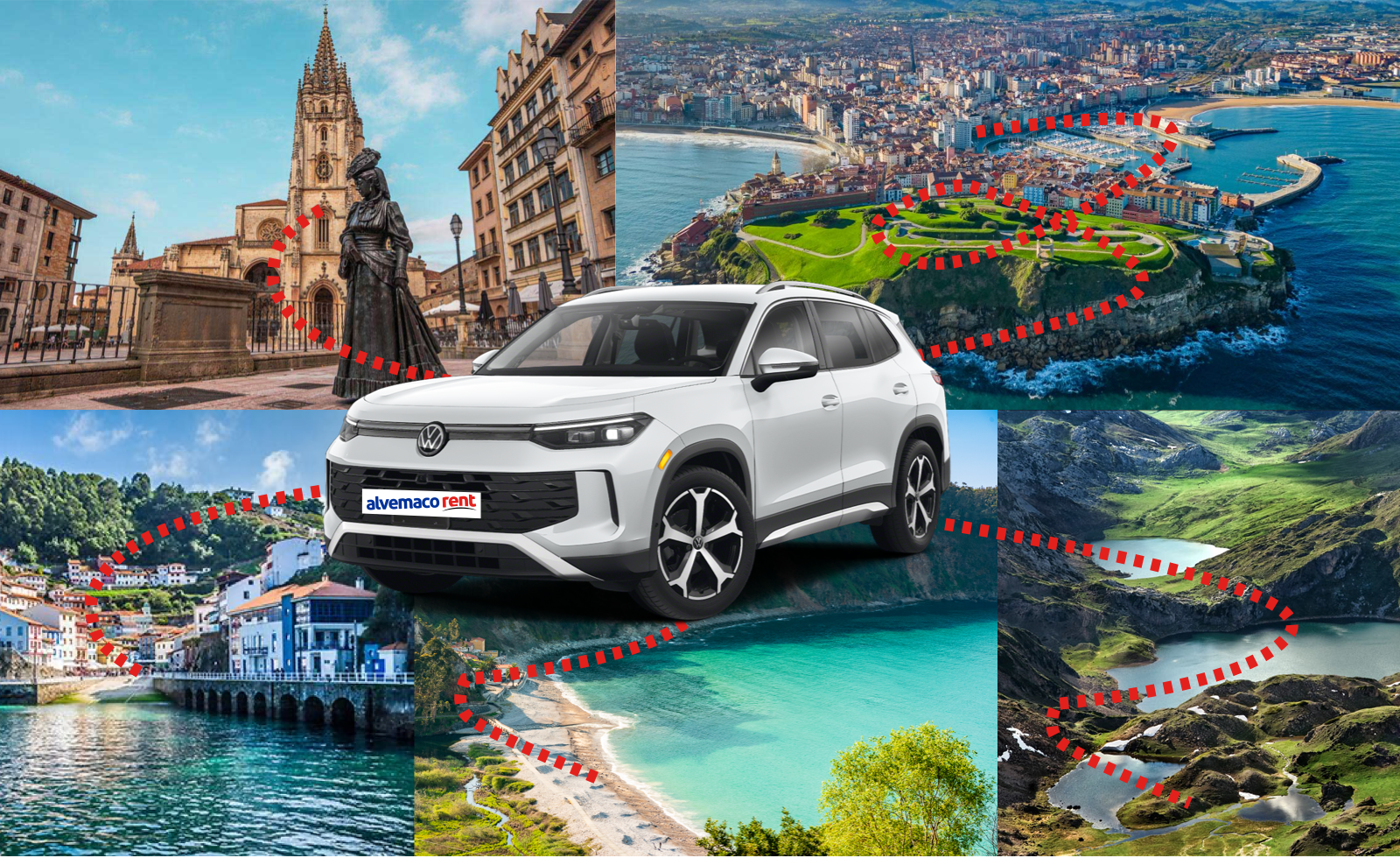 ¿Qué visitar en Asturias con tu coche de alquiler?  Oviedo, Gijón, Cudillero, Parque Natural de Somiedo, Lagos de Saliencia...